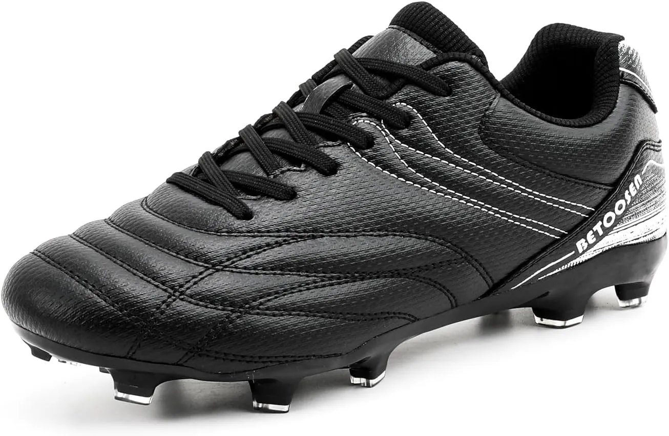 Men's Firm Ground Soccer Cleats Shoes Professional Breathable Outdoor Training Football Shoes