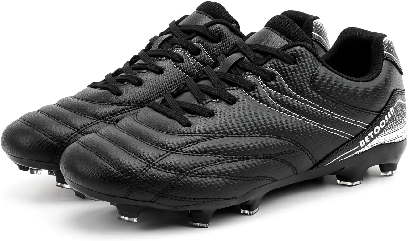 Men's Firm Ground Soccer Cleats Shoes Professional Breathable Outdoor Training Football Shoes