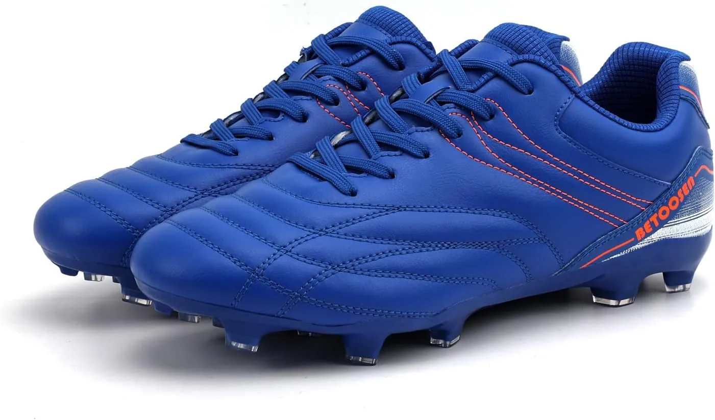 Men's Firm Ground Soccer Cleats Shoes Professional Breathable Outdoor Training Football Shoes