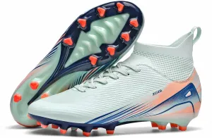 Men's High Top Soccer Shoes AG Long Spikes Men's and Women's High-Top Students Game Sports Training Soccer Cleats Shoes