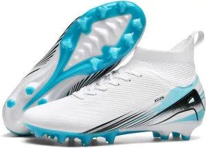 Men's High Top Soccer Shoes AG Long Spikes Men's and Women's High-Top Students Game Sports Training Soccer Cleats Shoes