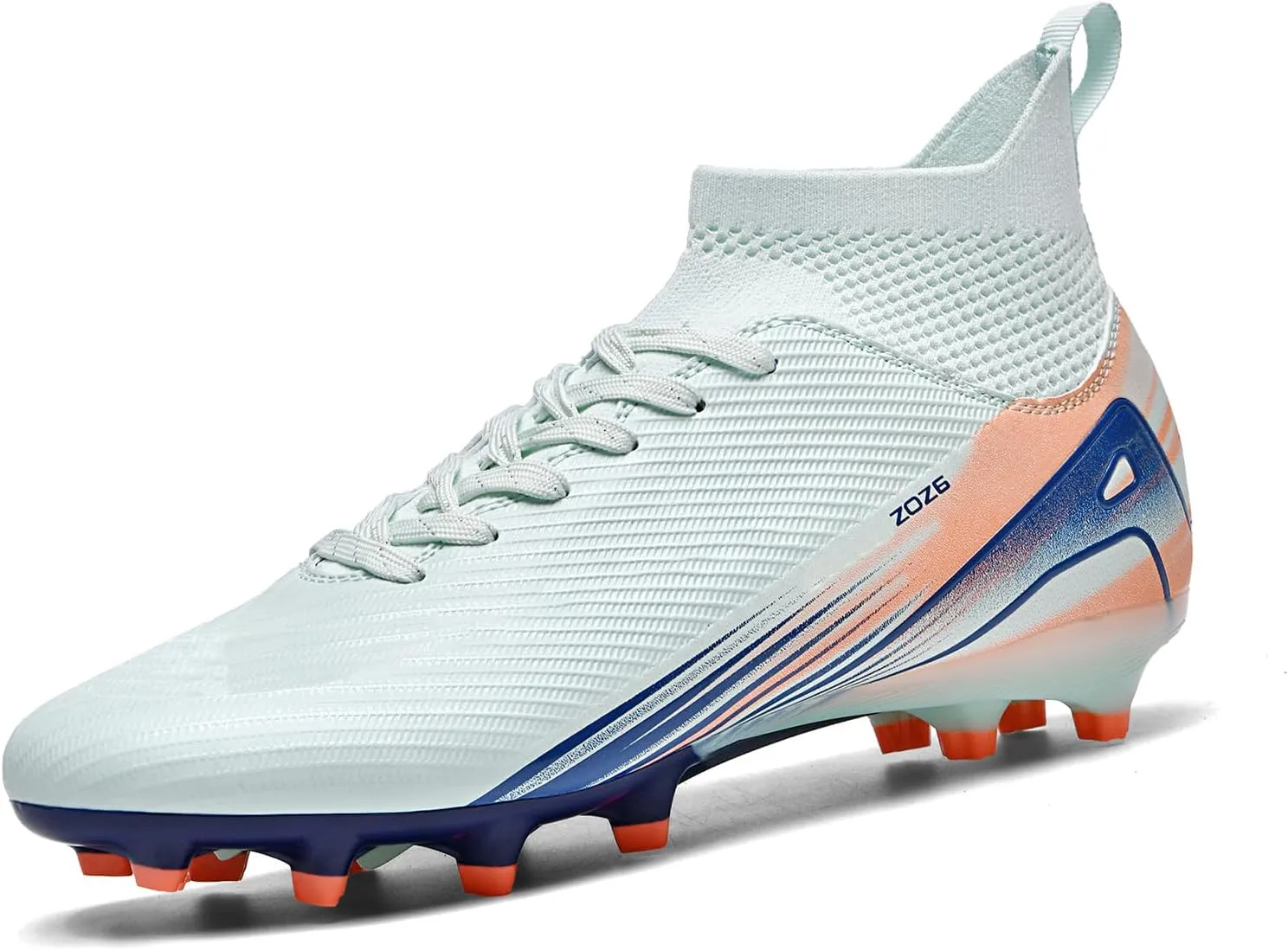 Men's High Top Soccer Shoes AG Long Spikes Men's and Women's High-Top Students Game Sports Training Soccer Cleats Shoes