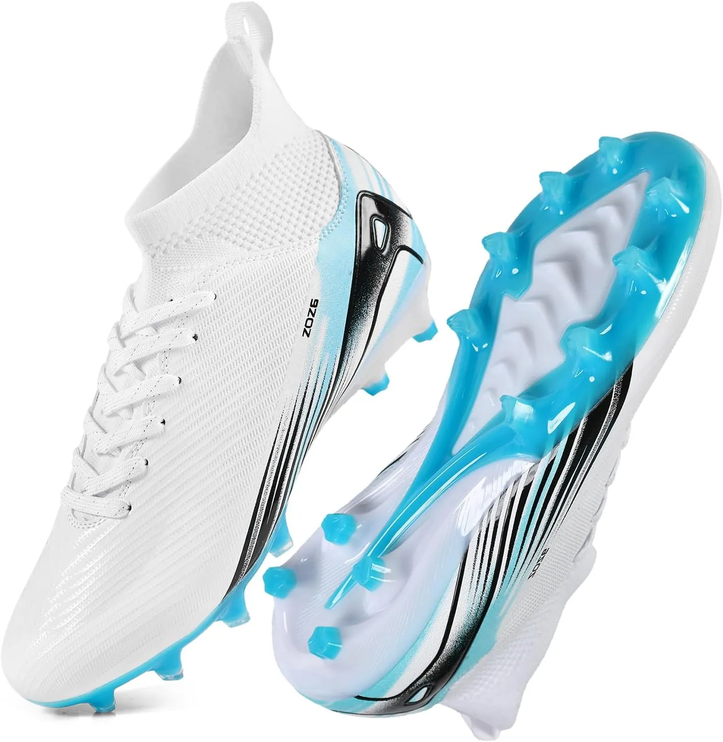 Men's High Top Soccer Shoes AG Long Spikes Men's and Women's High-Top Students Game Sports Training Soccer Cleats Shoes