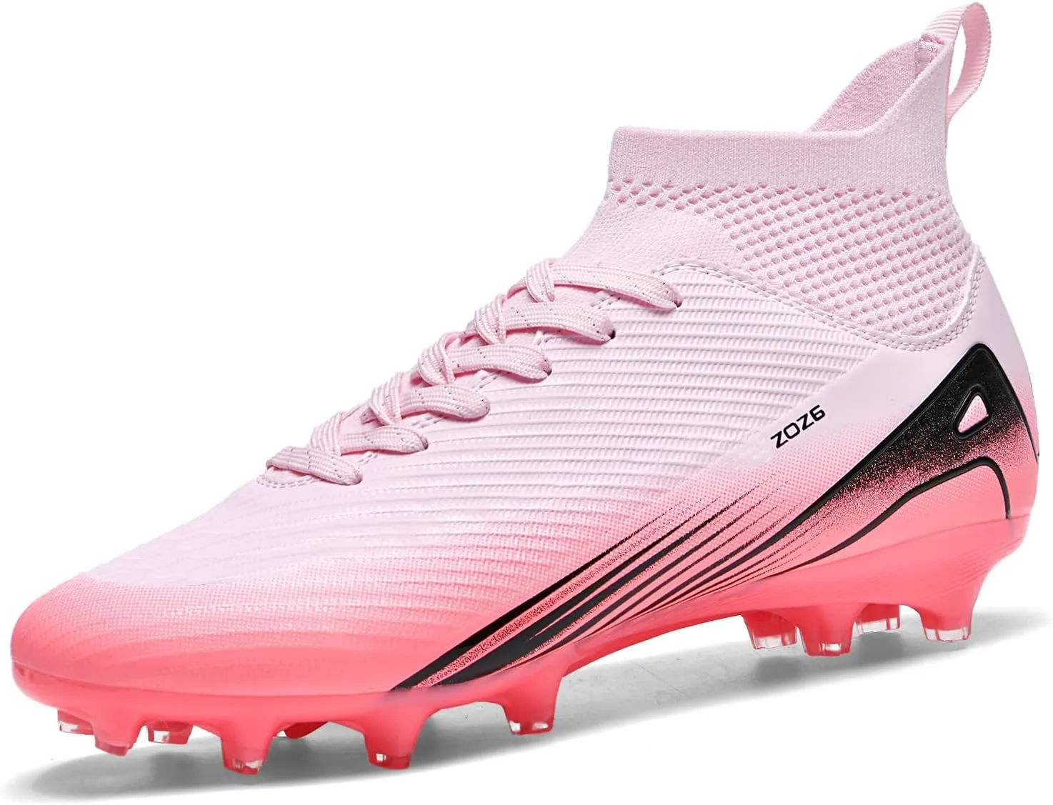 Men's High Top Soccer Shoes AG Long Spikes Men's and Women's High-Top Students Game Sports Training Soccer Cleats Shoes
