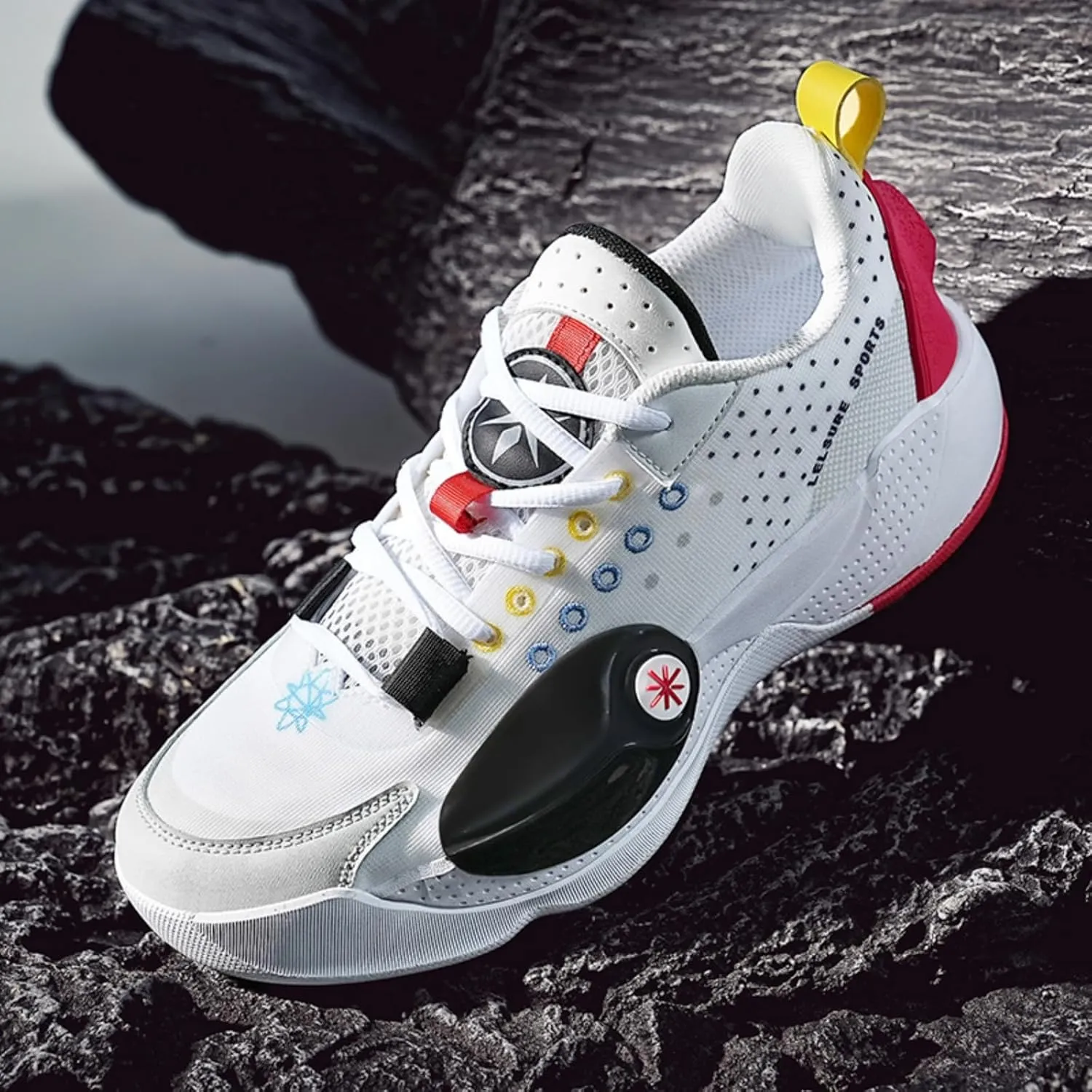 Men's Lightweight Mesh Platform Basketball Shoes Fashion High Top Non Slip Sport Sneakers for Walking Running Tennis Daily Driving