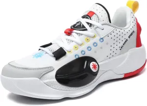 Men's Lightweight Mesh Platform Basketball Shoes Fashion High Top Non Slip Sport Sneakers for Walking Running Tennis Daily Driving