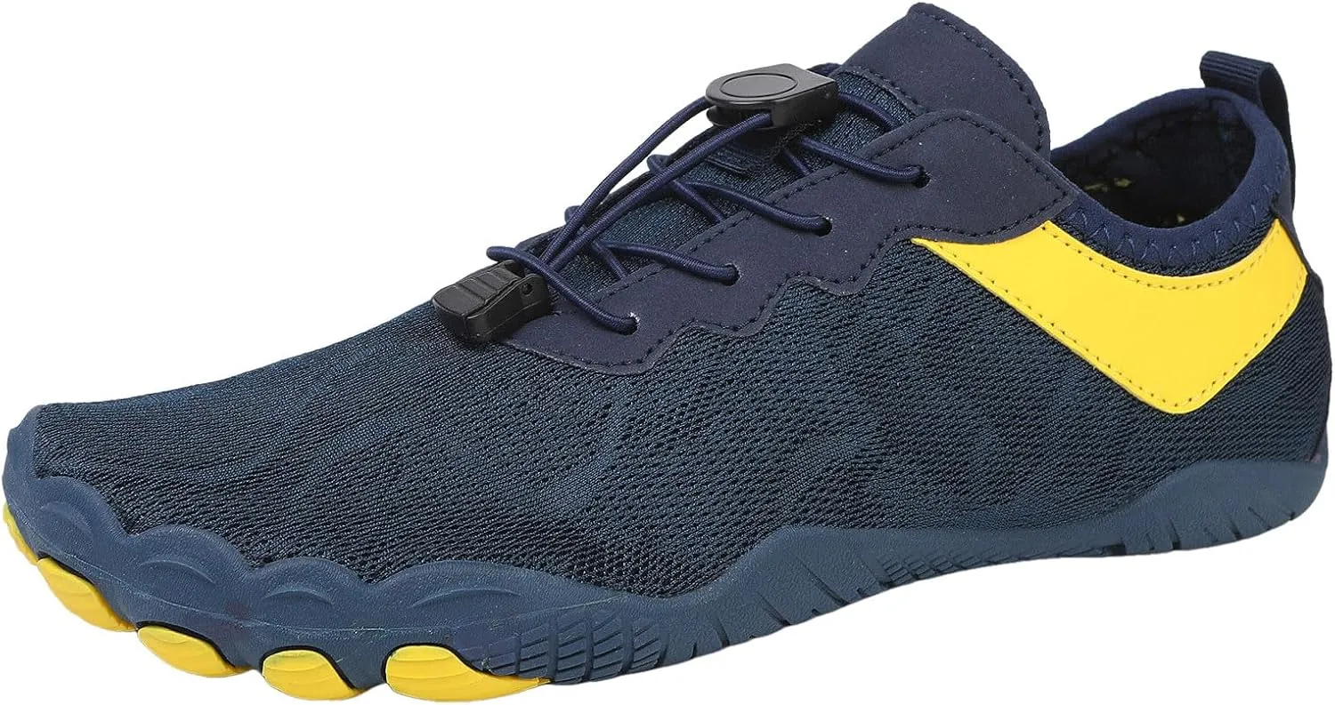 Men's Lightweight Non Slip Barefoot Shoes Breathable Comfort Walking Shoe Fashion Lightweight Sneakers for Men