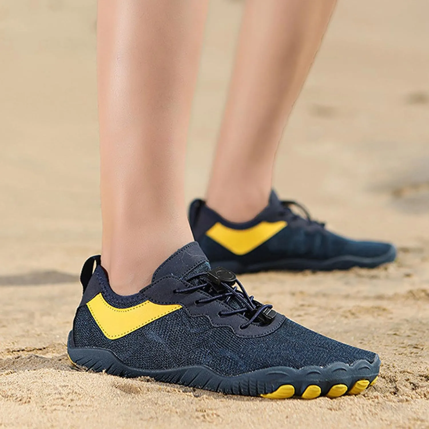 Men's Lightweight Non Slip Barefoot Shoes Breathable Comfort Walking Shoe Fashion Lightweight Sneakers for Men