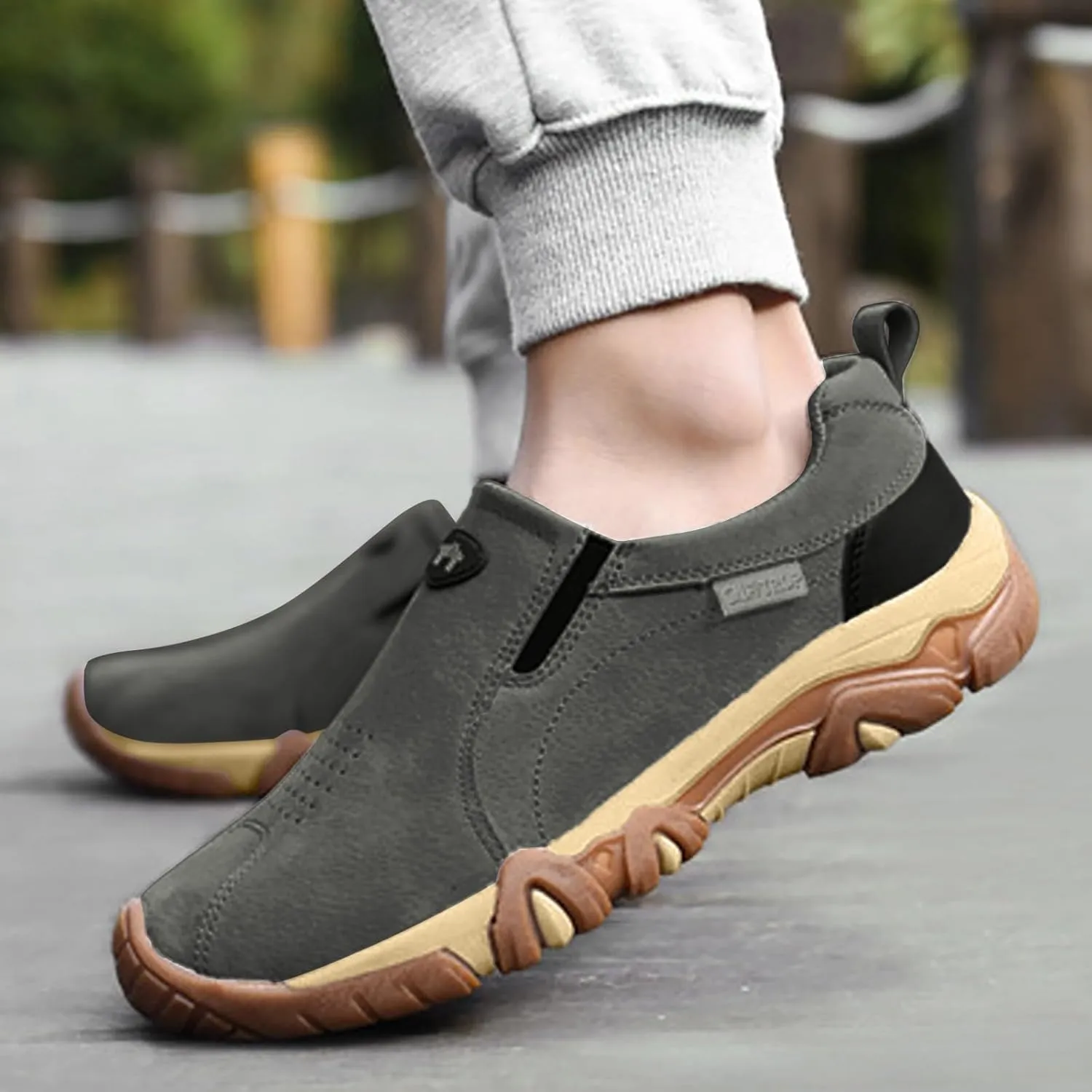 Men's Lightweight Non Slip Barefoot Shoes Breathable Elastic Fly Woven Mesh Sneaker Sport Jogging Walking Shoes