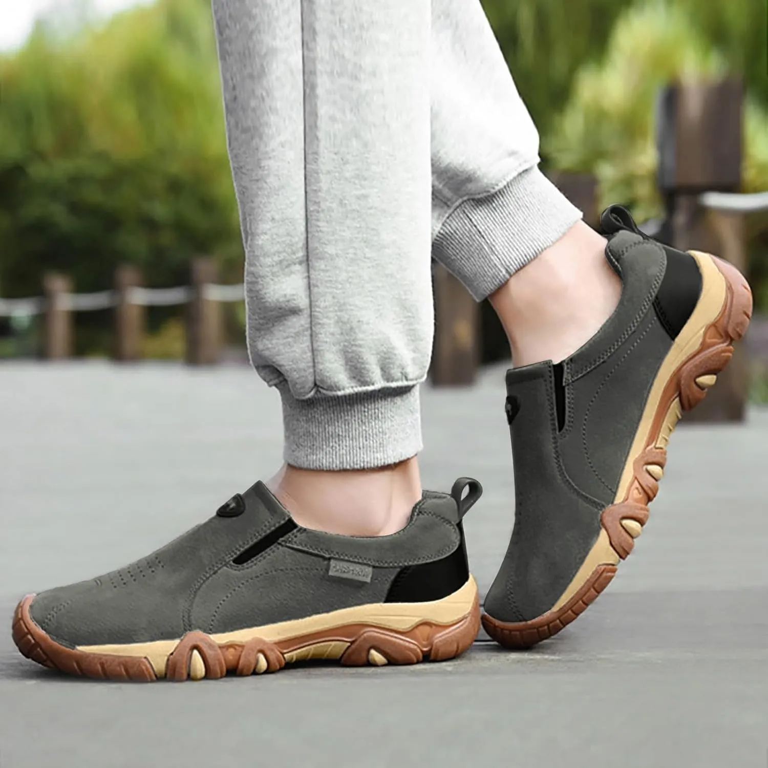 Men's Lightweight Non Slip Barefoot Shoes Breathable Elastic Fly Woven Mesh Sneaker Sport Jogging Walking Shoes