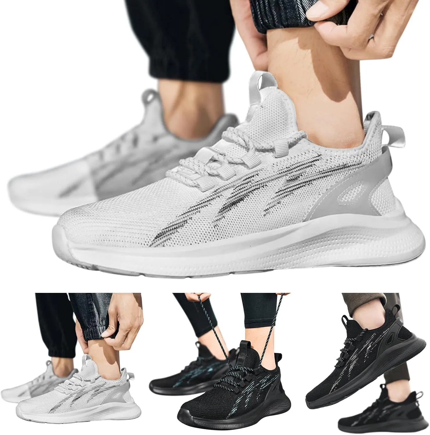 Mens Slip on Shoes Men's Fashion Sneakers Tennis Shoe for Men Sneaker for Men Breathable Sport Sneaker