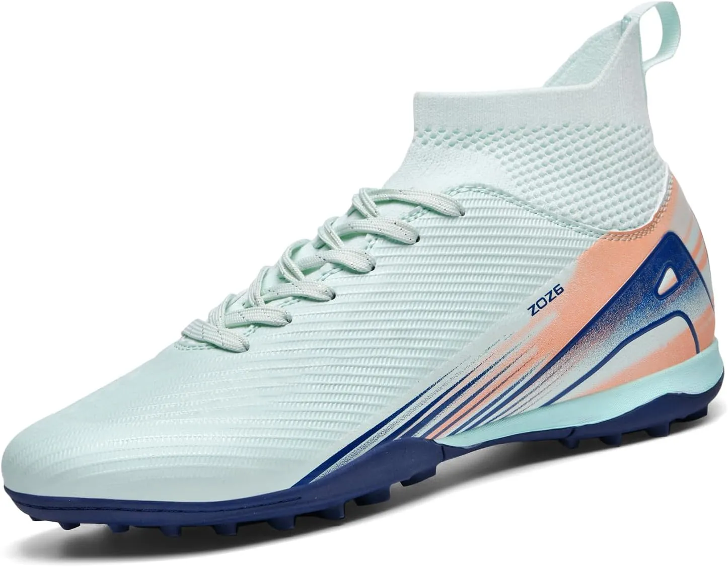 Men's Soccer Shoes Cleats Professional High-Top Athletic Turf Football Shoes Outdoor/Indoor Professional Futsal Football Training Sneakers