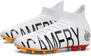 Men's Soccer Shoes Firm Ground Soccer Cleats Professional Low-Top Athletic Football Shoes Indoor Outdoor Futsal Turf Training Sneakers