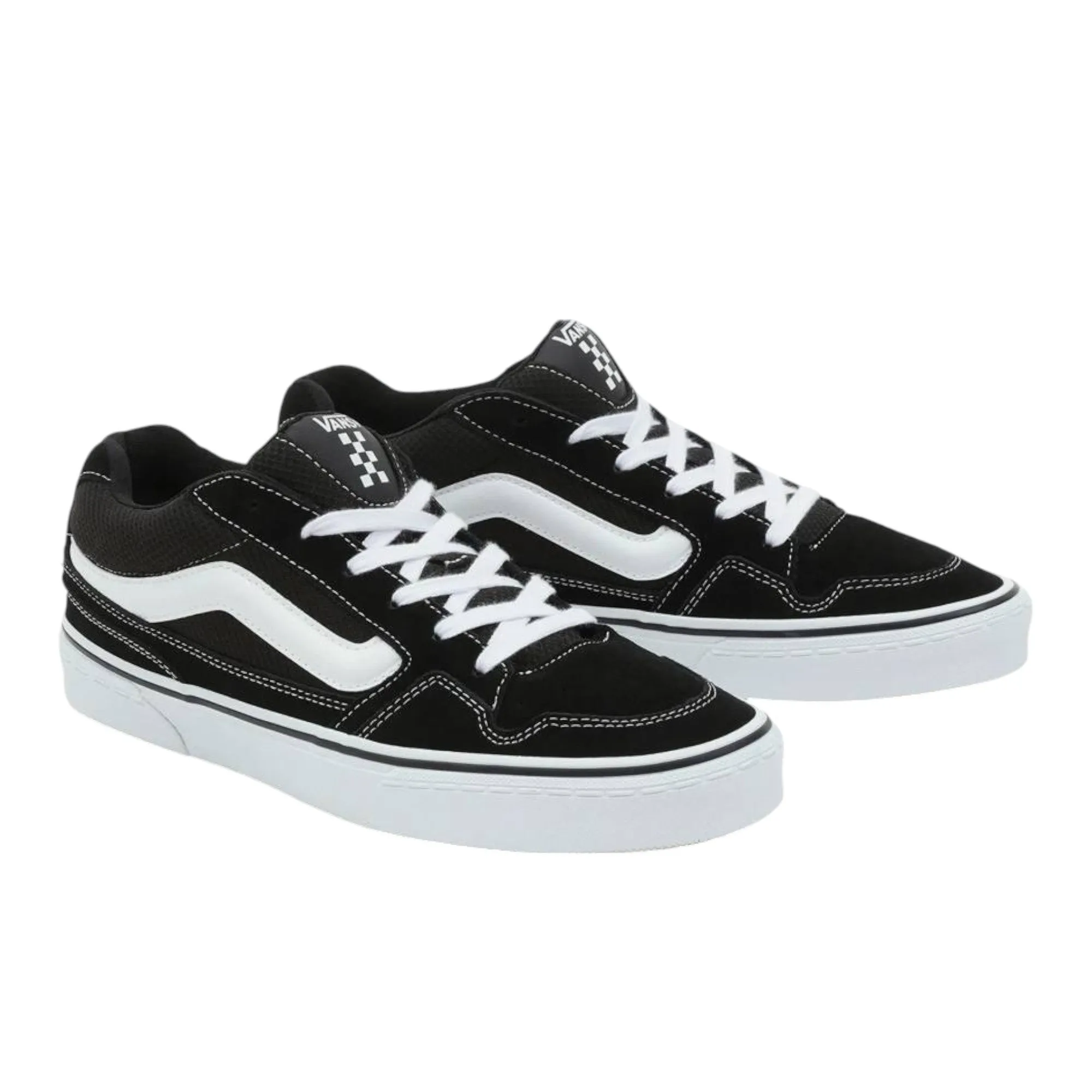 Mens Vans Caldrone Shoes Black/White