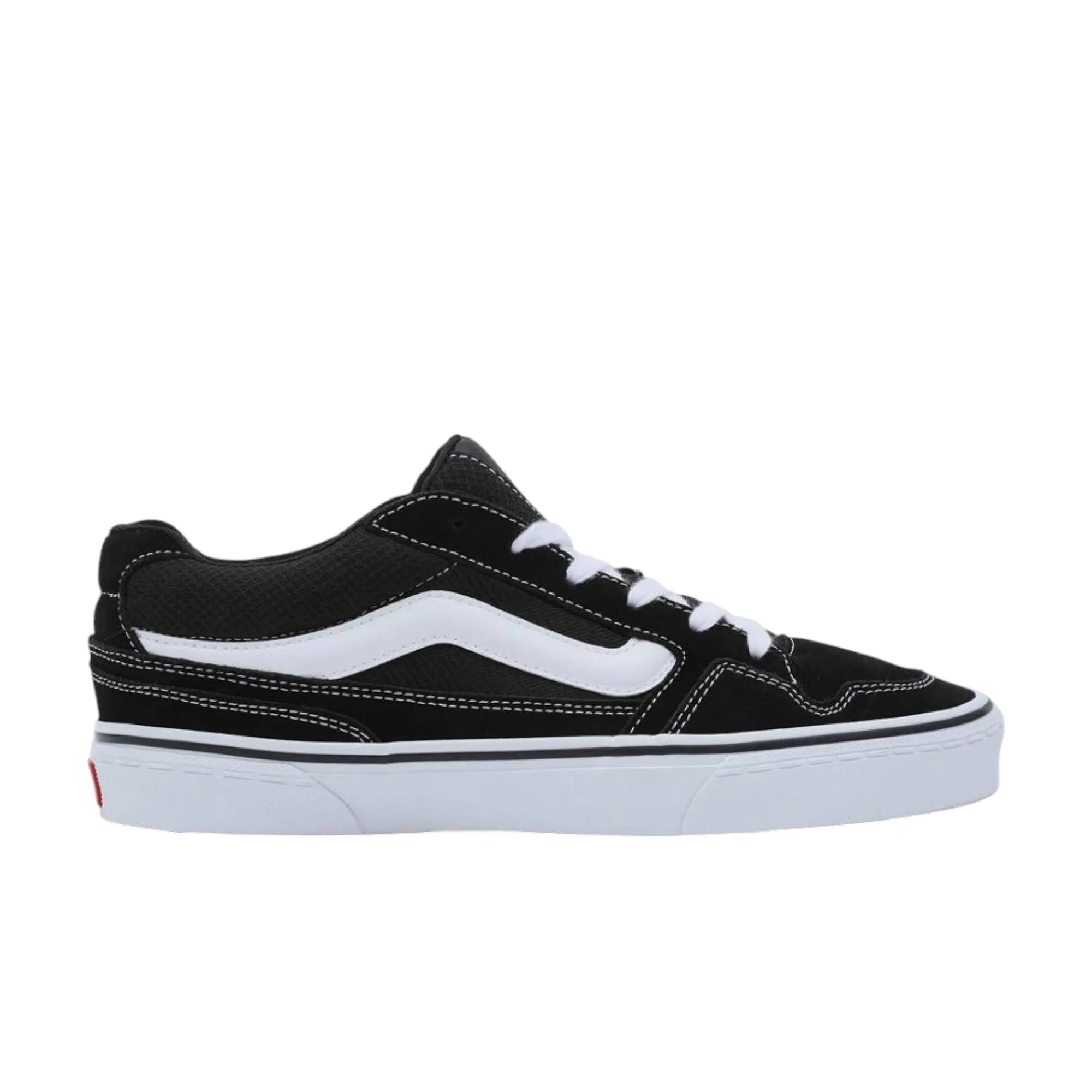 Mens Vans Caldrone Shoes Black/White