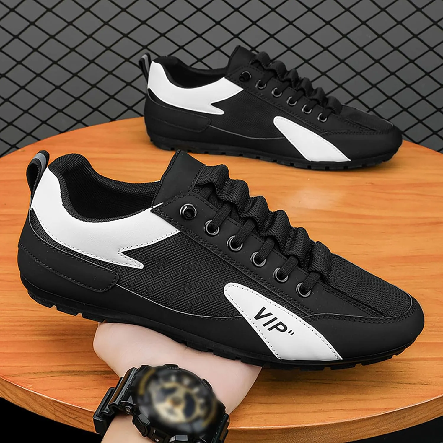 Men's Walking Shoes Basketball Walking Shoes for Men Shoes for Everyday and Travel Slip on Sneakers Men