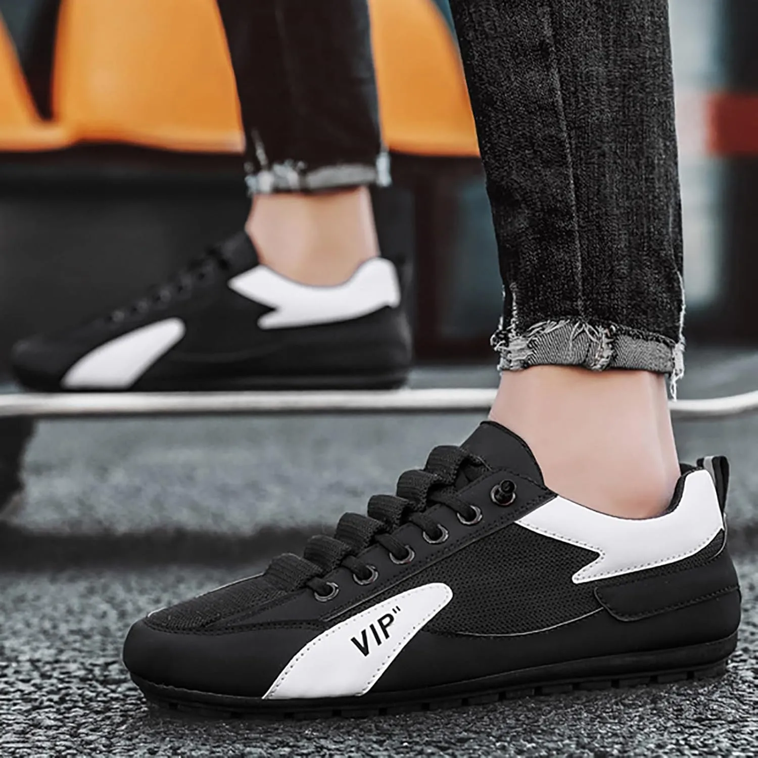 Men's Walking Shoes Basketball Walking Shoes for Men Shoes for Everyday and Travel Slip on Sneakers Men
