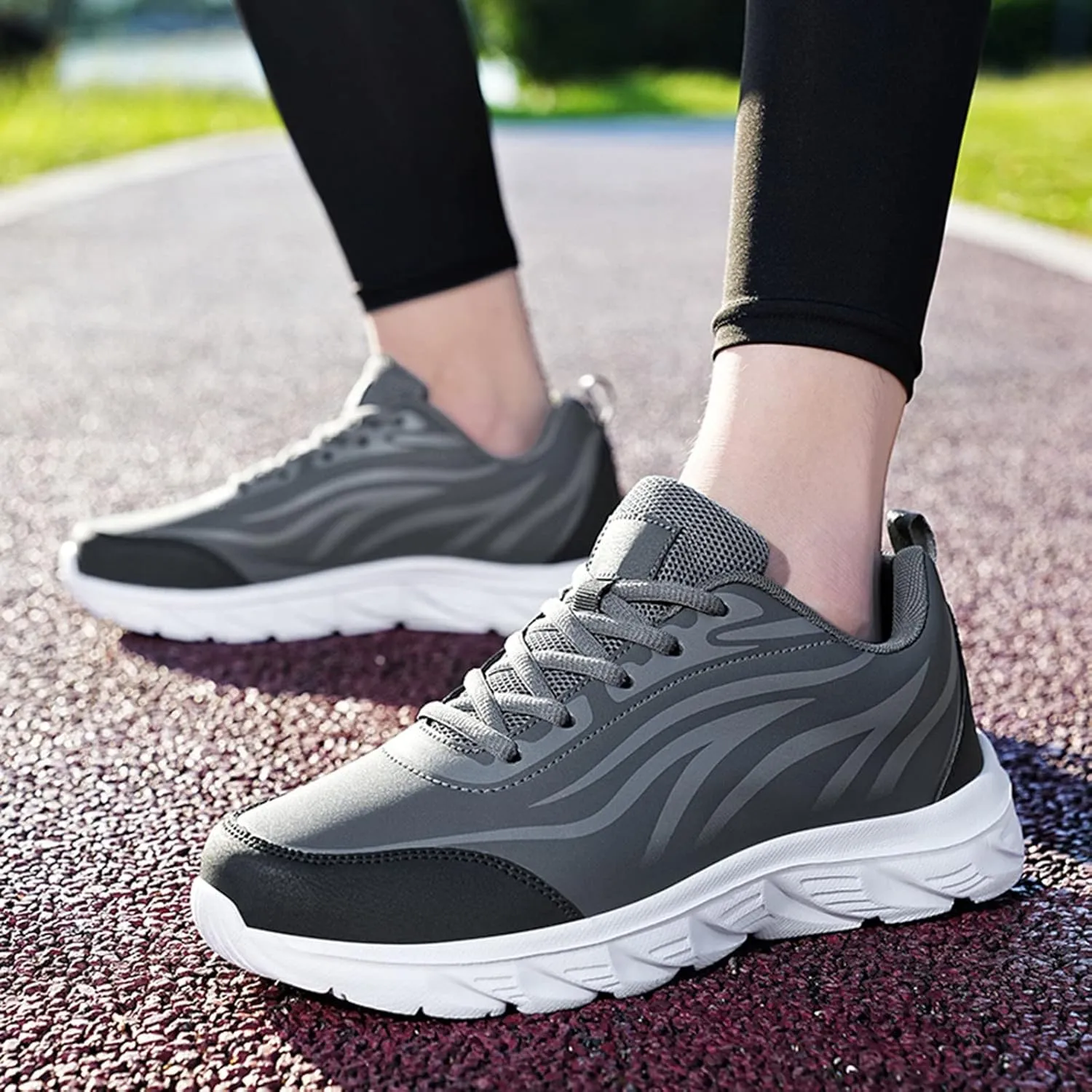 Men's Walking Shoes Men Casual Shoes Men's Sneaker Lightweight Breathable Mesh Slide Shoe Leather Sneakers for Men