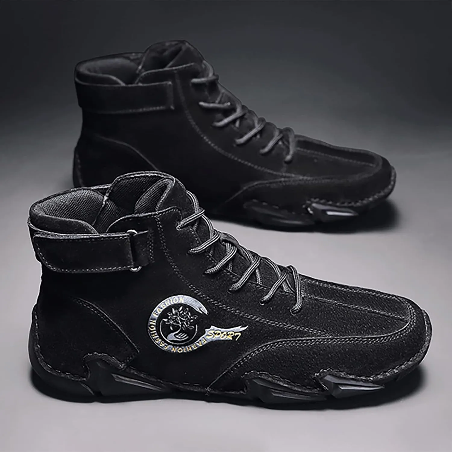 Men's Walking Shoes White Leather Sneakers Men Mens Comfortable Casual Walking Tennis Shoes Slip on Shoes Men