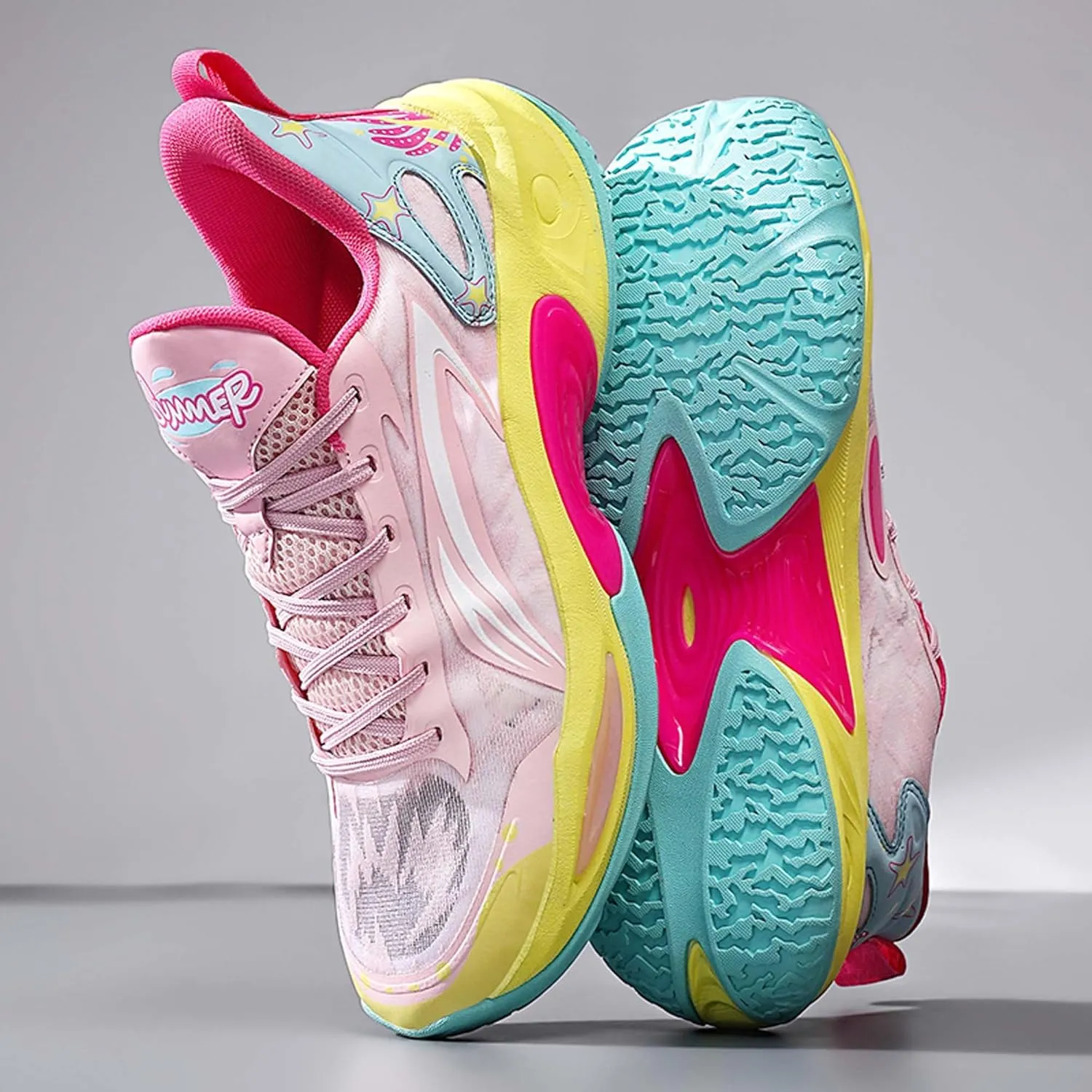 Men's Women's Fashion Sports Basketball Shoes Teenagers Indoor and Outdoor Non-slip Cushioning Training Running Shoes Arch Support Casual Walking Shoes Outdoor Sports Shoes