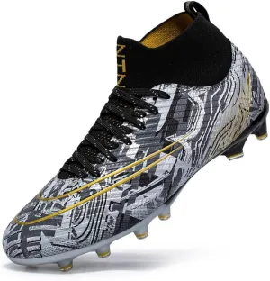 Men's Womens Turf Trainer Soccer Sport Flexible Athletic Lace Up Light Weight Outdoor Cleats Football Soccer Shoes