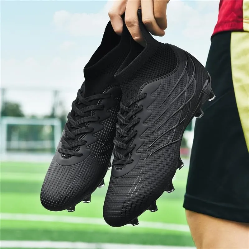 Men's Womens Turf Trainer Soccer Sport Flexible Athletic Lace Up Light Weight Outdoor Cleats Football Soccer Shoes
