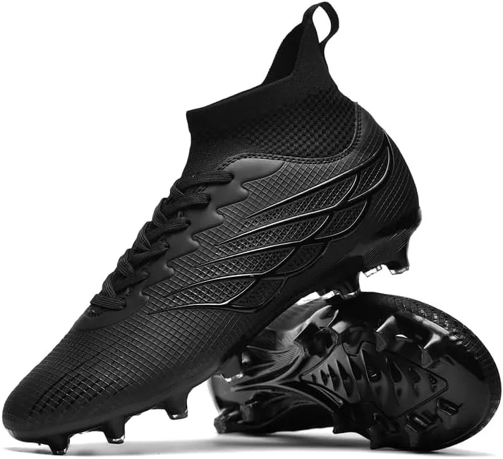 Men's Womens Turf Trainer Soccer Sport Flexible Athletic Lace Up Light Weight Outdoor Cleats Football Soccer Shoes