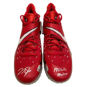 Mike Trout Autographed "Millville Meteor" Zoom Trout 3 Turf 2017 Trout Alt Turf Size 11.5 - Player's Closet Project