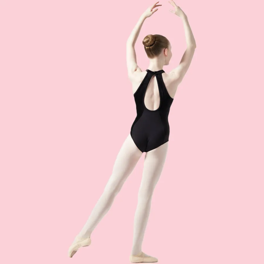 MIRELLA VELVET HALTER NECK LEOTARD
