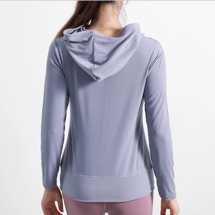 Moisture Wicking Hoodie Running Top