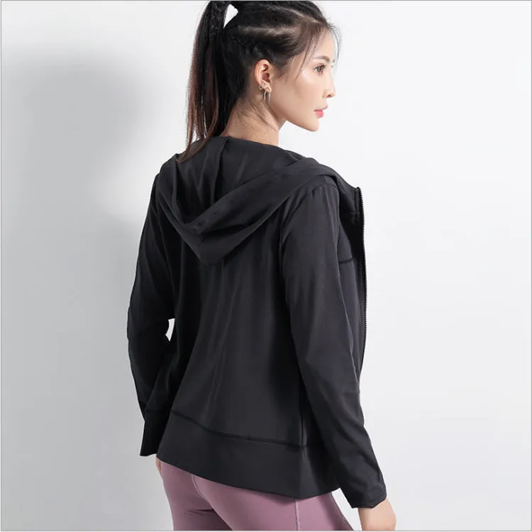 Moisture Wicking Hoodie Running Top