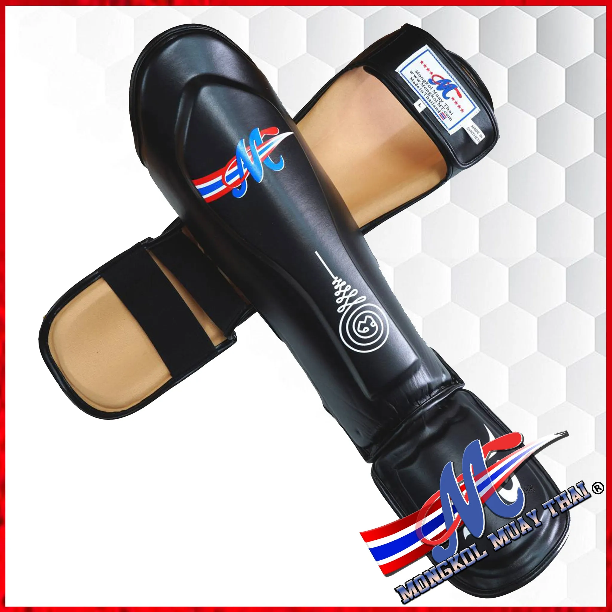 Mongkol Black shinguards Thai #18