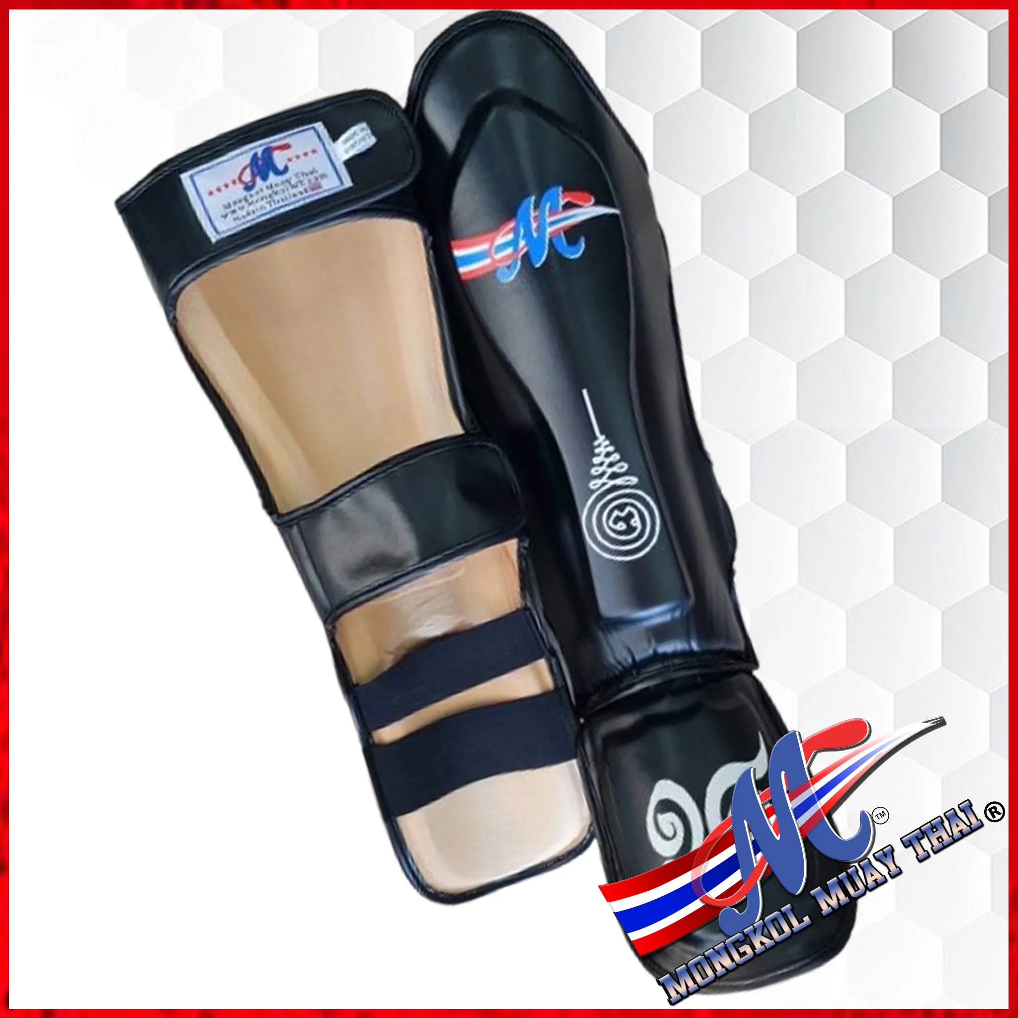 Mongkol Black shinguards Thai #18
