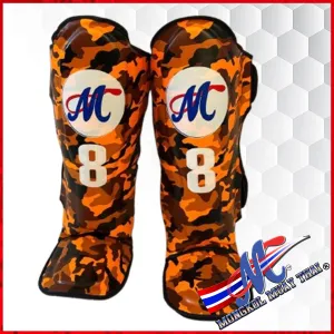 Mongkol Shinguards Orange Camo #8