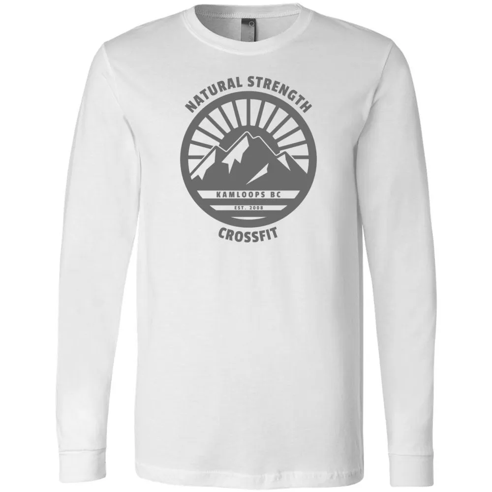 Natural Strength CrossFit - 100 - 02 Wilderness Gray 3501 - Men's Long Sleeve T-Shirt