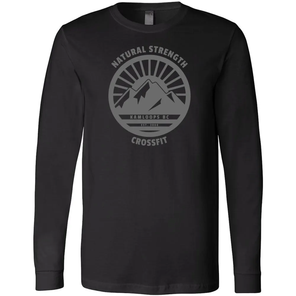 Natural Strength CrossFit - 100 - 02 Wilderness Gray 3501 - Men's Long Sleeve T-Shirt
