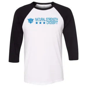 Natural Strength CrossFit - 100 - 3 Star - Men's Baseball T-Shirt