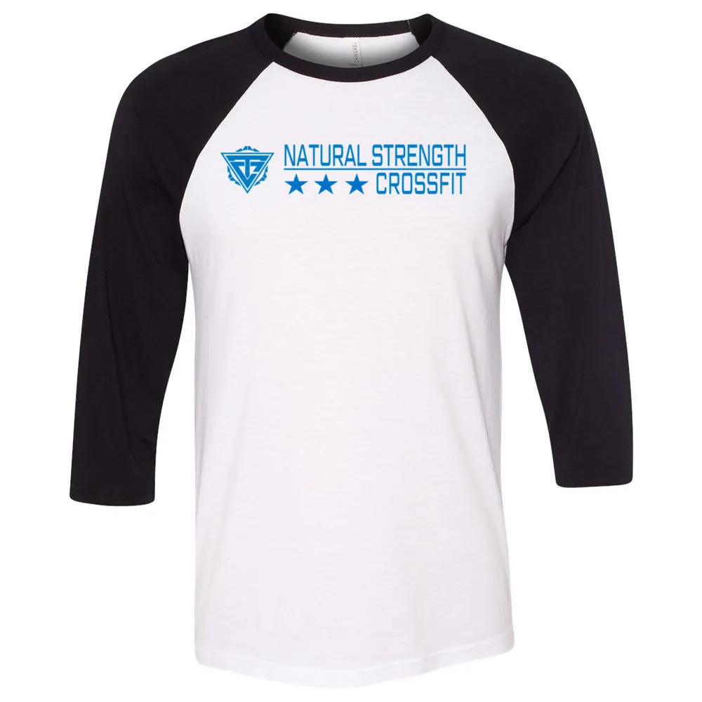 Natural Strength CrossFit - 100 - 3 Star - Men's Baseball T-Shirt