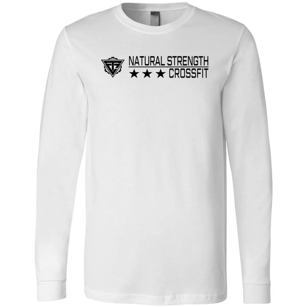 Natural Strength CrossFit - 100 - 3 Star One Color 3501 - Men's Long Sleeve T-Shirt