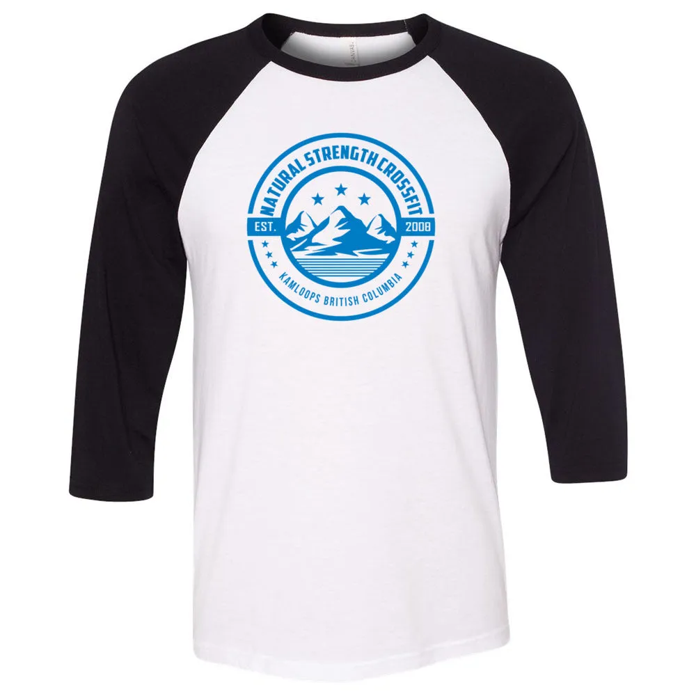 Natural Strength CrossFit - 100 - Mountain - Men's Baseball T-Shirt