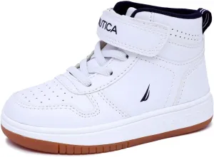Nautica Kids High Top Basketball Sneakers  Toddler/Little Kid Fashion Boots, Comfortable Athletic Walking Shoes for Boys and Girls