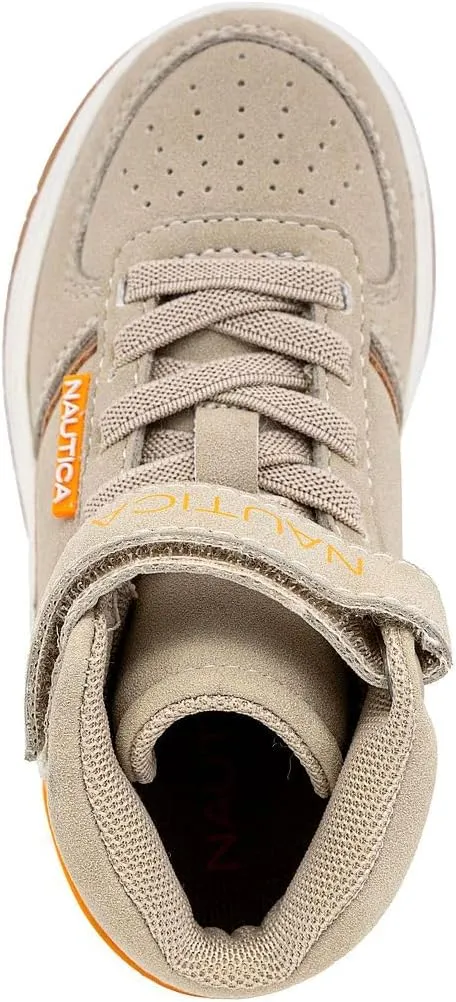 Nautica Kids High Top Basketball Sneakers  Toddler/Little Kid Fashion Boots, Comfortable Athletic Walking Shoes for Boys and Girls