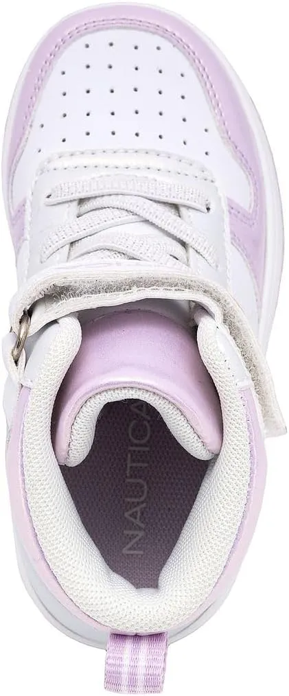 Nautica Kids High Top Basketball Sneakers  Toddler/Little Kid Fashion Boots, Comfortable Athletic Walking Shoes for Boys and Girls