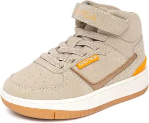 Nautica Kids High Top Basketball Sneakers  Toddler/Little Kid Fashion Boots, Comfortable Athletic Walking Shoes for Boys and Girls