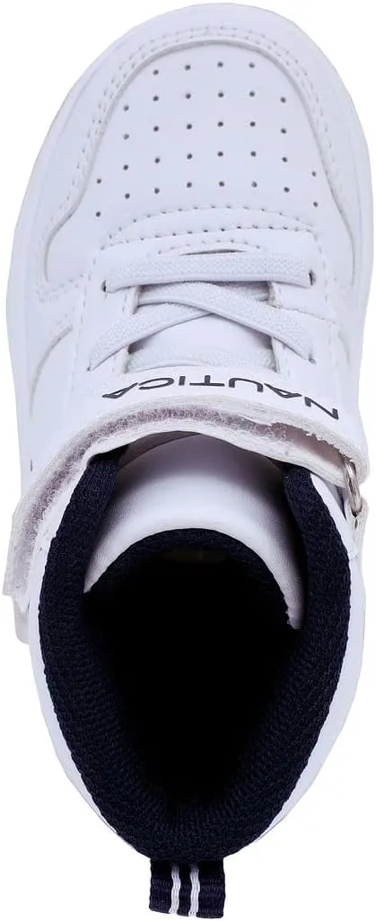 Nautica Kids High Top Basketball Sneakers  Toddler/Little Kid Fashion Boots, Comfortable Athletic Walking Shoes for Boys and Girls