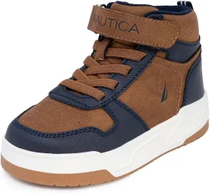 Nautica Kids High Top Basketball Sneakers  Toddler/Little Kid Fashion Boots, Comfortable Athletic Walking Shoes for Boys and Girls