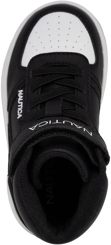 Nautica Kids High Top Basketball Sneakers  Toddler/Little Kid Fashion Boots, Comfortable Athletic Walking Shoes for Boys and Girls