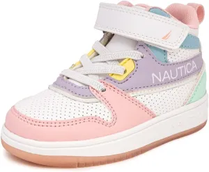 Nautica Kids High Top Basketball Sneakers  Toddler/Little Kid Fashion Boots, Comfortable Athletic Walking Shoes for Boys and Girls