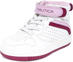 Nautica Kids High Top Basketball Sneakers  Toddler/Little Kid Fashion Boots, Comfortable Athletic Walking Shoes for Boys and Girls
