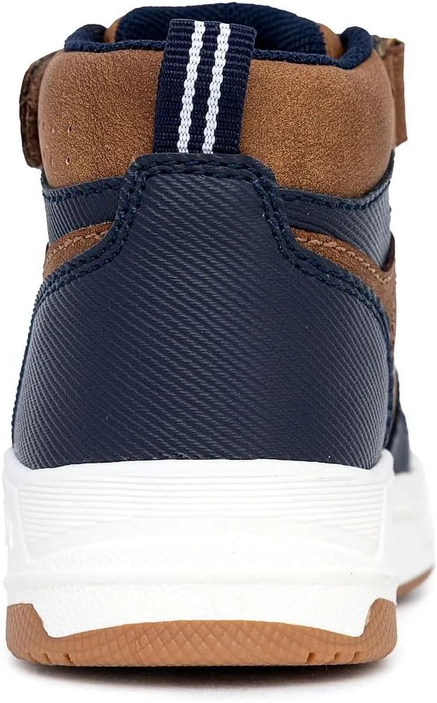 Nautica Kids High Top Basketball Sneakers  Toddler/Little Kid Fashion Boots, Comfortable Athletic Walking Shoes for Boys and Girls